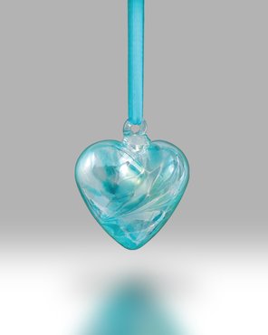 Birth Gem Heart (March Aquamarine)