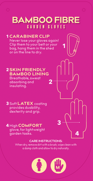Clip Glove Bamboo Ladies Medium - image 2