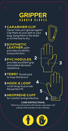 Clip Glove Gripper Mens Large - image 2