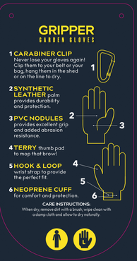 Clip Glove Gripper Mens Medium - image 2