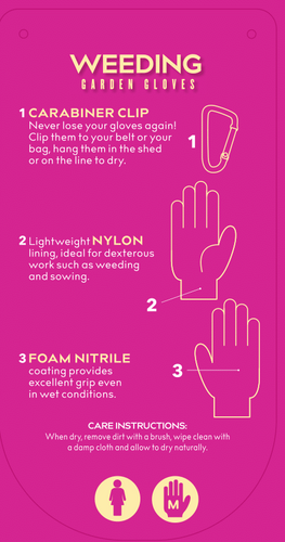 Clip Glove Weeding Ladies Medium - image 2