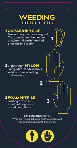 Clip Glove Weeding Mens Large - image 3