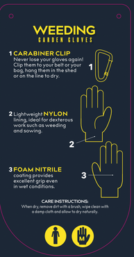 Clip Glove Weeding Mens Medium - image 3