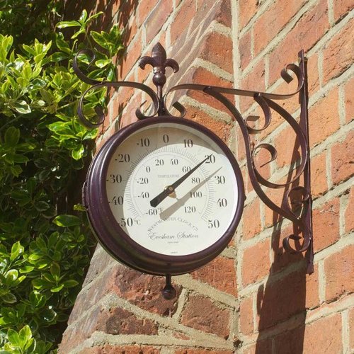 Clock & Thermometer Double Sides Marylebone Station - image 2