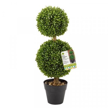Faux Duo Topiary Tree 60cm - image 2