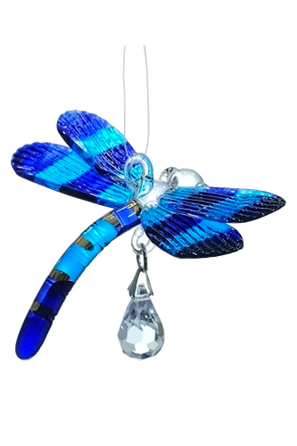 Fantasy Glass Dragonfly Sapphire