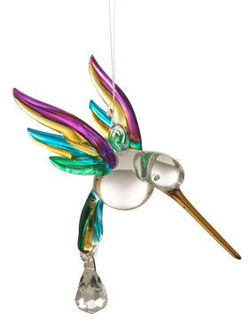 Fantasy Glass Hummingbird Rainbow