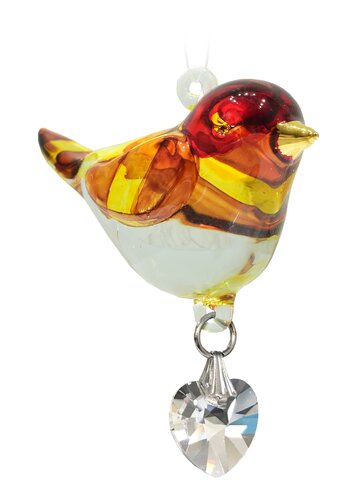 Fantasy Glass Pretty Little Bird Goldfinch - image 1