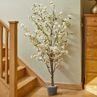 Faux Cherry Tree White 140cm - image 2