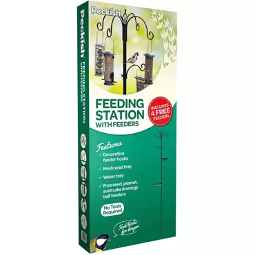 Peckish Feeding Station with 4 Feeders