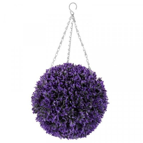 Faux Topiary Vivid Violet Ball 30cm - image 1