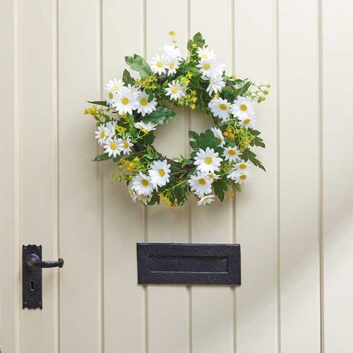 Faux Wreath Daisy Whirl 40cm - image 1