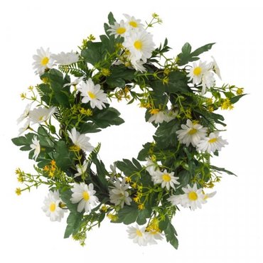 Faux Wreath Daisy Whirl 40cm - image 2