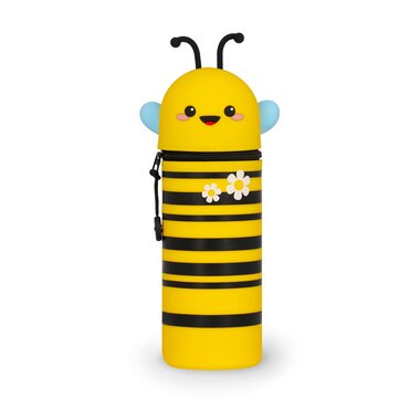 2-In-1 Silicone Pencil Case Kawaii Bee - image 1
