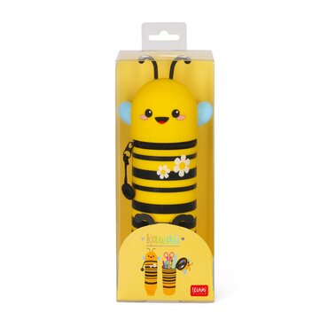 2-In-1 Silicone Pencil Case Kawaii Bee - image 6