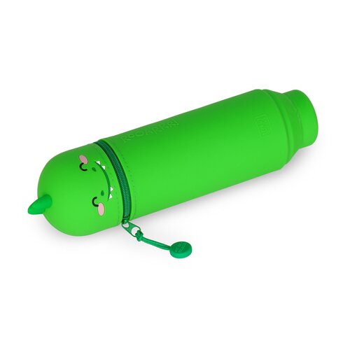 2-In-1 Silicone Pencil Case Kawaii Dino - image 4