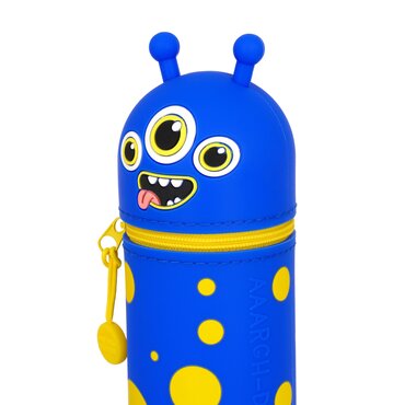 2-In-1 Silicone Pencil Case Kawaii Monster - image 4