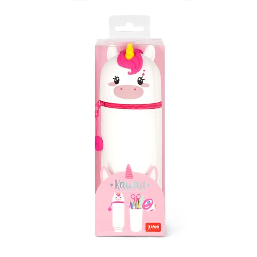 2-In-1 Silicone Pencil Case Kawaii Unicorn - image 3
