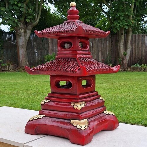 2 Tier Pagoda In Red H 70