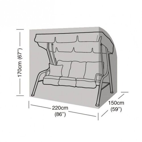 3 Seater Swing Seat Cover (Black) - image 2