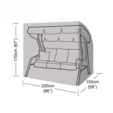 3 Seater Swing Seat Cover (Black) - image 2