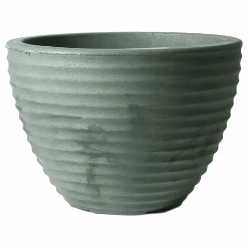 37cm Low Honey Pot Millstone Grey