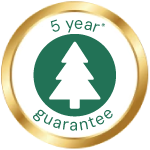 5 Year Guarantee on Tree excl. lights