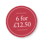 6 for £12.50