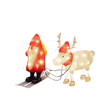 Acrylic Gonk Santa & Reindeer Light - image 2