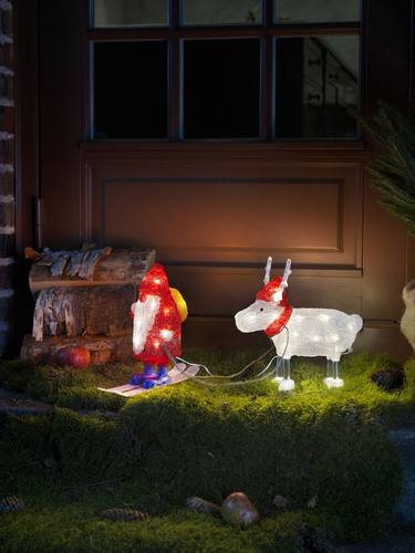 Acrylic Gonk Santa & Reindeer Light - image 3