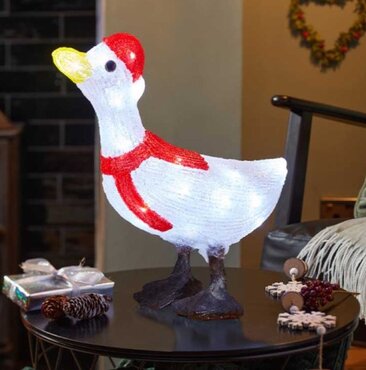 Acrylic Light Up Ice Goose