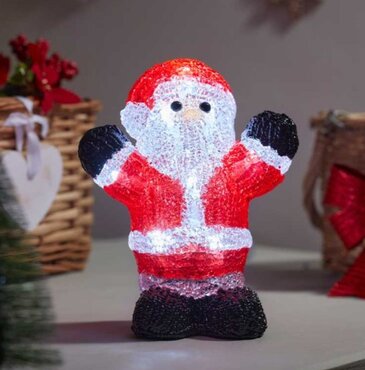Acrylic Light Up Santa - image 1