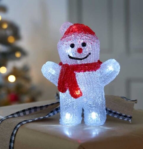 Acrylic Light Up Snowman Frosty - image 1
