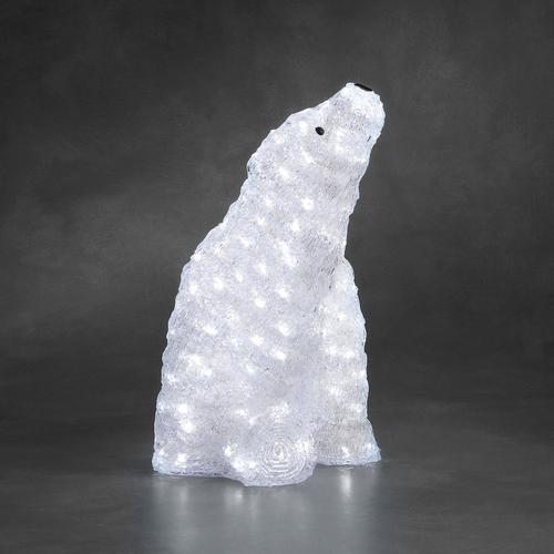 Acrylic Sitting Polar Bear  Light - image 1