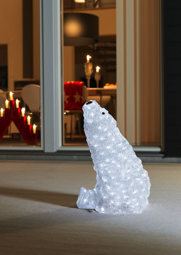 Acrylic Sitting Polar Bear  Light - image 2