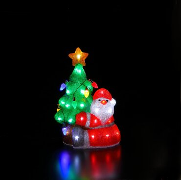 Acrylic Santa & Tree Light - image 2