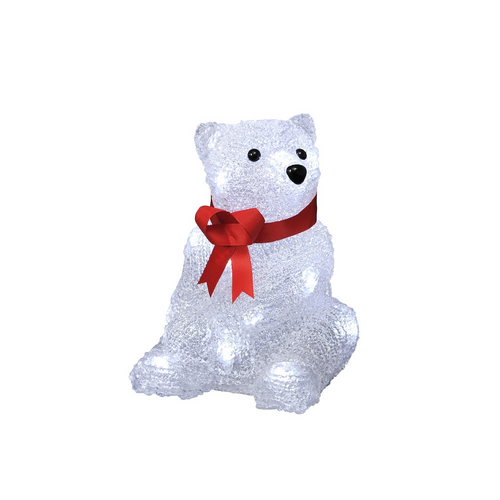 Acrylic Sitting Polar Bear Battery Light - image 2