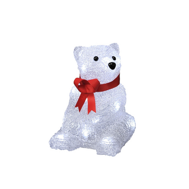 Acrylic Sitting Polar Bear Battery Light - image 2