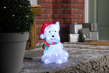 Acrylic Westie Dog 31cm