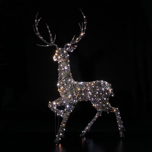 Acrylic Wicker Highland Stag Light - image 1