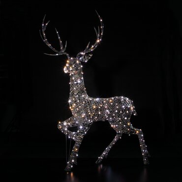 Acrylic Wicker Highland Stag Light - image 1
