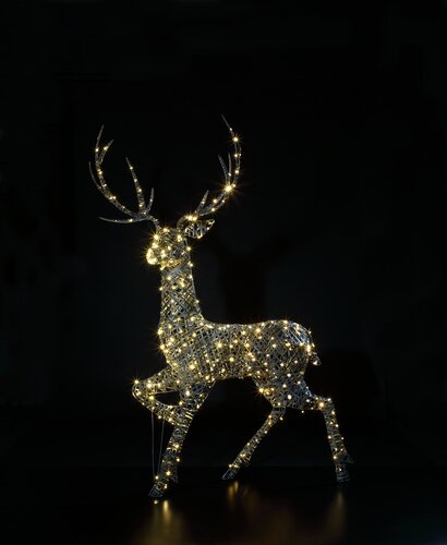 Acrylic Wicker Highland Stag Light - image 2