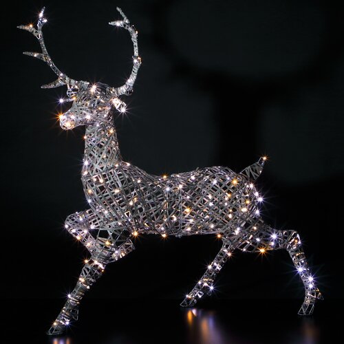 Acrylic Wicker Woburn Stag Light - image 1