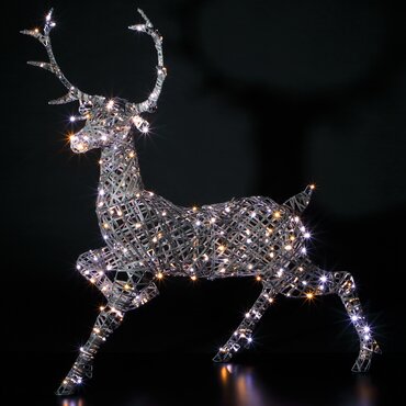 Acrylic Wicker Woburn Stag Light - image 1
