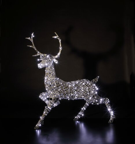 Acrylic Wicker Woburn Stag Light - image 3
