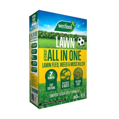 Aftercut All in One Lawn Feed & Moss Kill 80m 2 Box - image 1