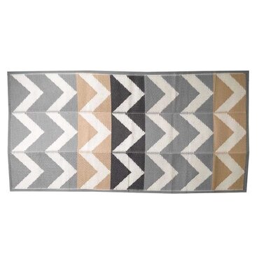 Alfresco Picnic Rug Zig Zag Grey 90x180cm - image 3