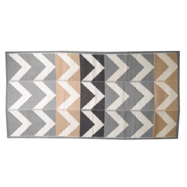 Alfresco Picnic Rug Grey Zig Zag 90x180cm - image 3