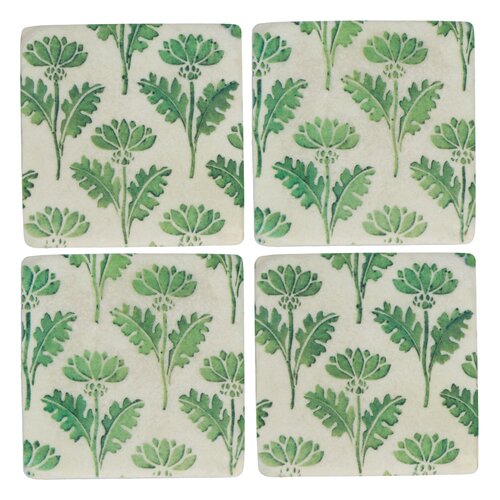 Artichoke Flower Stem Resin Coaster
