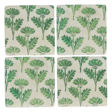 Artichoke Flower Stem Resin Coaster